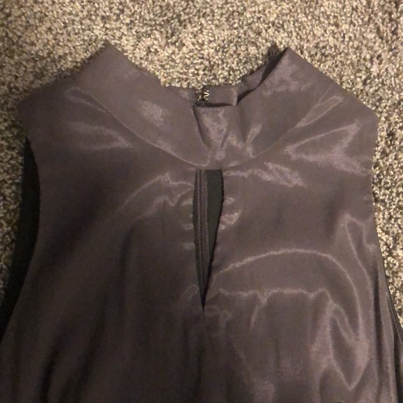 Le Chateau Grey Halter Cocktail Dress - Picture 2 of 8